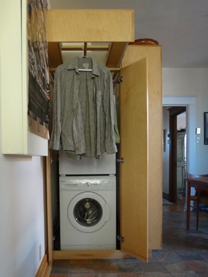 Armoire pour machine à laver ouverte