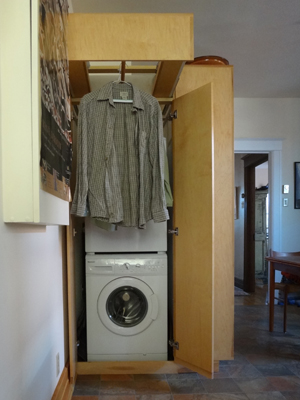 Armoire pour machine  laver ouverte